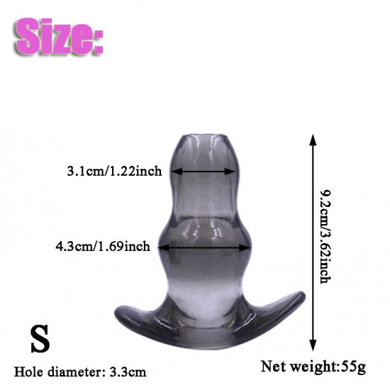 soft speculum hollow anal plug enema sex toys for adults