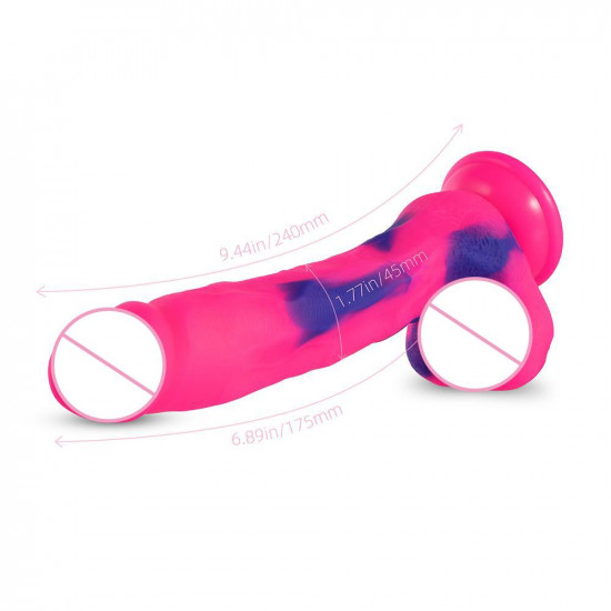 sophia avant lesbian pride dildo 7 inch