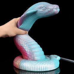 squriting snake monster dildo butt plug - fantasy big suction silicone anal sex toys for women