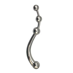 stainless steel bead prostate metal dildo