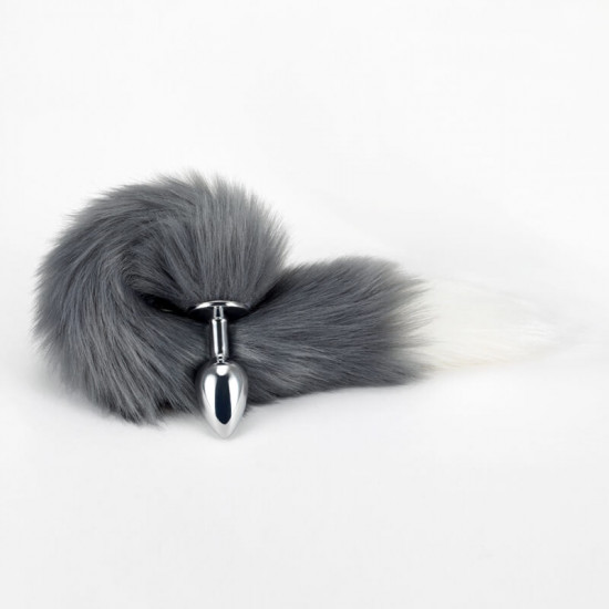 stainless steel faux wolf tail for women men