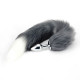 stainless steel faux wolf tail for women men