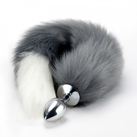 stainless steel faux wolf tail for women men