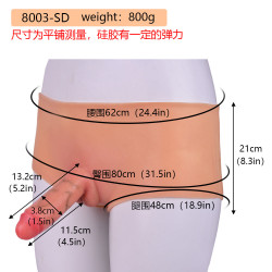 strapon girthy realistic dildo sex toy for women - lesbian penis masturbation massager