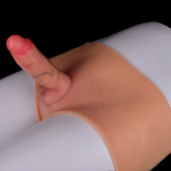 strapon girthy realistic dildo sex toy for women - lesbian penis masturbation massager