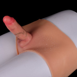 strapon girthy realistic dildo sex toy for women - lesbian penis masturbation massager