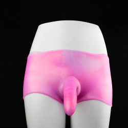 strapon pink dildo pants - stretchy box brief sex toys for women lesbian pegging sexual