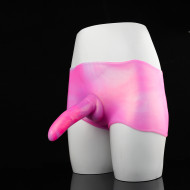 strapon pink dildo pants - stretchy box brief sex toys for women lesbian pegging sexual