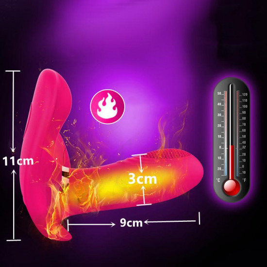 strong vibration heating dual motors vibrator wearable waterproof toy