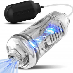 sucking vibrating textured vagina pocket pussy for men