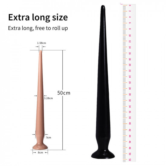 slim anal toy long butt plug with sucker for anal massage