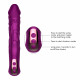 telescopic rotation dildo g-spot clitoris sucker vibrator