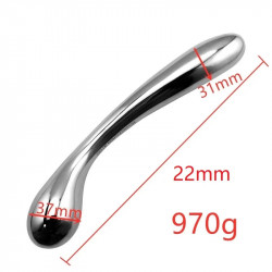 temperature game g-spot orgasm metal dildo