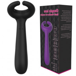 three motors vibrating cock ring massaging vibrator