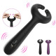 three motors vibrating cock ring massaging vibrator