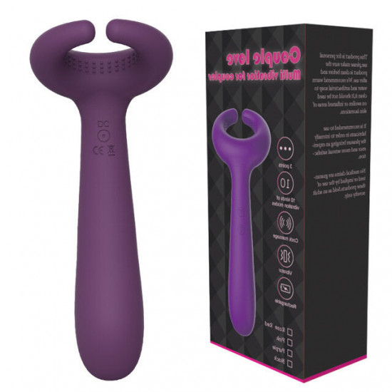 three motors vibrating cock ring massaging vibrator