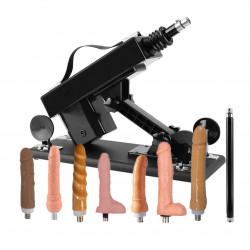 thrusting sex machine with 7 attachments