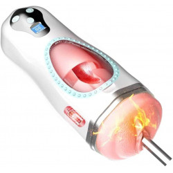 thrusting heating deep throat rotation vibration sound masturbator thrusting heating deep throat rotation vibration sound masturbator