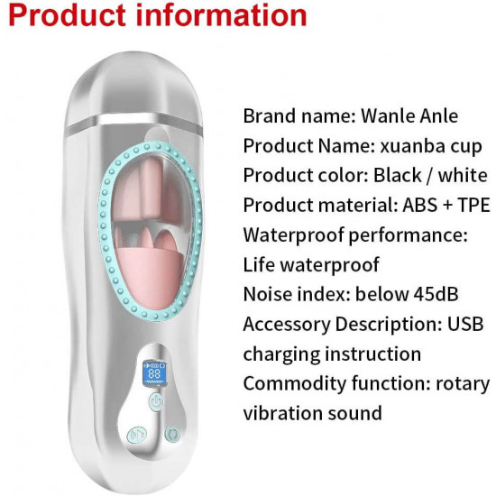 thrusting heating deep throat rotation vibration sound masturbator