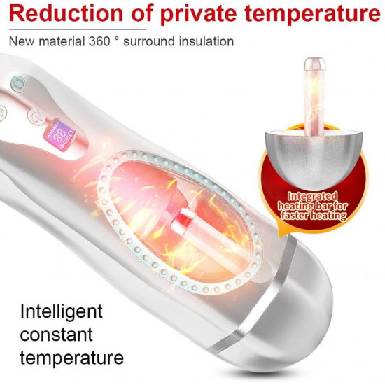 thrusting heating deep throat rotation vibration sound masturbator