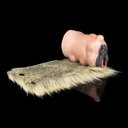 tibetan yak pocket pussy masturbation cup - furry animal vaginal male masturbator sex toy