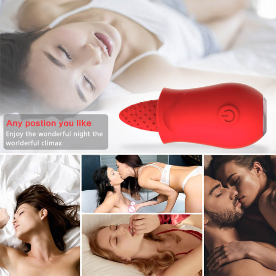 tongue licking vibrator for women intimate sex toy