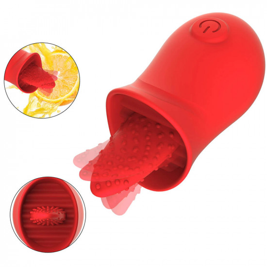 tongue licking vibrator for women intimate sex toy