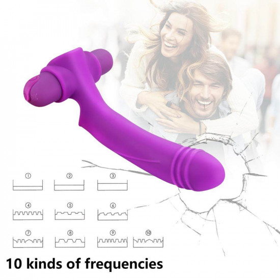 usb charging silicone finger vibrator av wand for couples