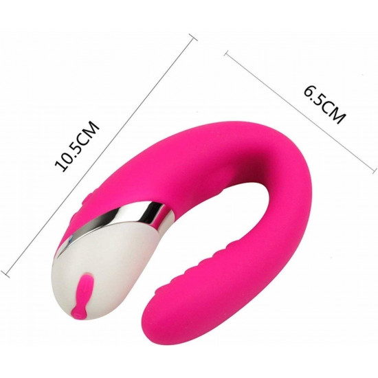 u shape double motors waterproof wearable vibrator