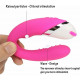 u shape double motors waterproof wearable vibrator