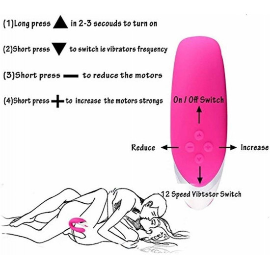 u shape double motors waterproof wearable vibrator