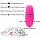 u shape double motors waterproof wearable vibrator