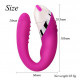 u shape double motors waterproof wearable vibrator