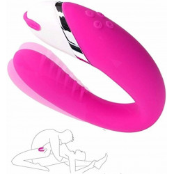 u shape double motors waterproof wearable vibrator