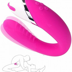 u shape double motors waterproof wearable vibrator