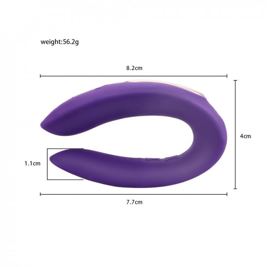 u shaped vibrator double motors wearable vibrator for couples