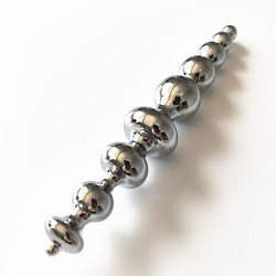 vaginal anal dual purpose metal dildo