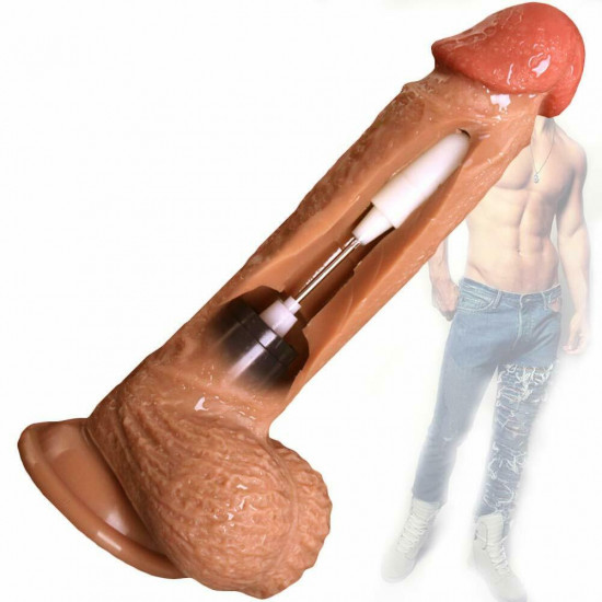 veined dildo with suction base dong for sex dual layer dildo vibrator