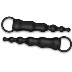 vibrating anal beads butt plug - finger protate massager sex toy for men women
