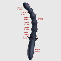 vibrating anal beads prostate massager - portable finger vaginal anal stimulation orgasm