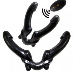 vibrating couple double headed dildo