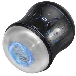 vibrating pocket pussy male masturbator - silicone realistic vaginal penis massage