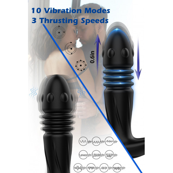 daenerys - thrusting & vibrating prostate massager