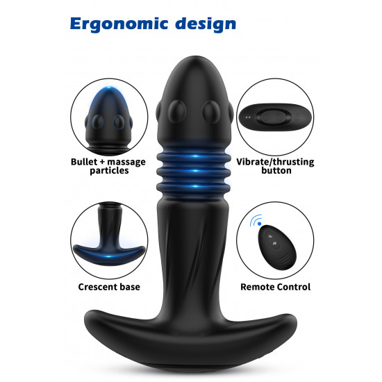 daenerys - thrusting & vibrating prostate massager