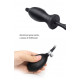 vibration inflatable anal plug silicone backyard expansion sm toy