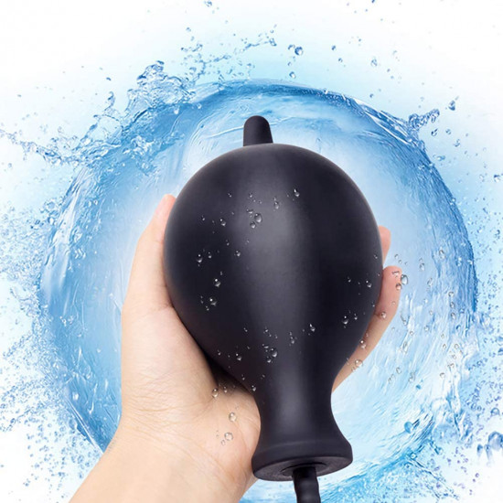 vibration inflatable anal plug silicone backyard expansion sm toy