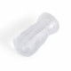 ware - clear textured blow job stroker