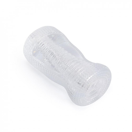 ware - clear textured blow job stroker