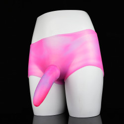 wearable pink strap-on dildo underwear - lifelike 7 inch penis pegging sex toys for women lesbian