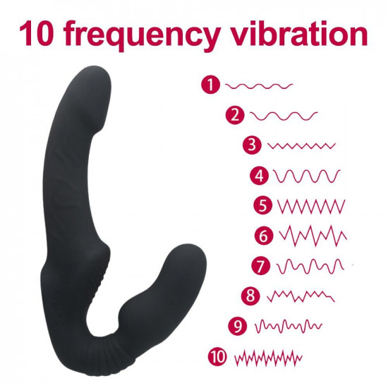 wearable dildo double head vibrator for lesbian women